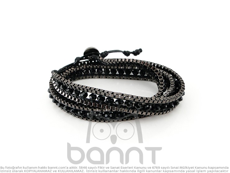Wrap Black Bileklik