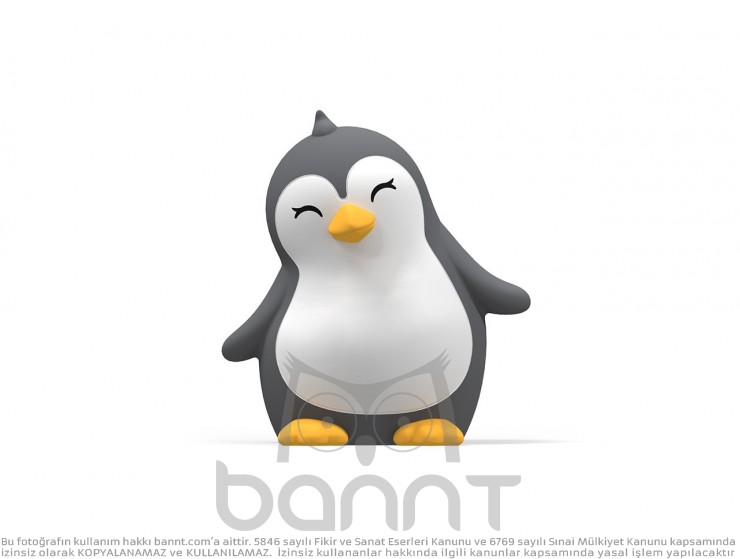 Dhink Silikon Şarjlı Gece Lambası Penguen Dhink Silikon Şarjlı Gece Lambası Penguen
