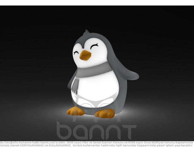 Dhink Silikon Şarjlı Gece Lambası Penguen Dhink Silikon Şarjlı Gece Lambası Penguen