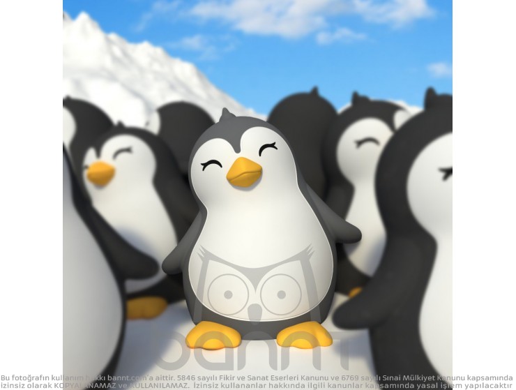 Dhink Silikon Şarjlı Gece Lambası Penguen Dhink Silikon Şarjlı Gece Lambası Penguen