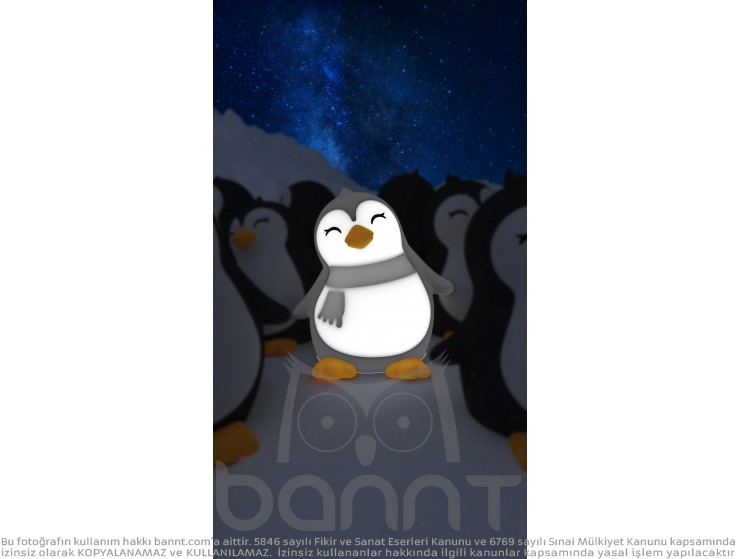 Dhink Silikon Şarjlı Gece Lambası Penguen Dhink Silikon Şarjlı Gece Lambası Penguen