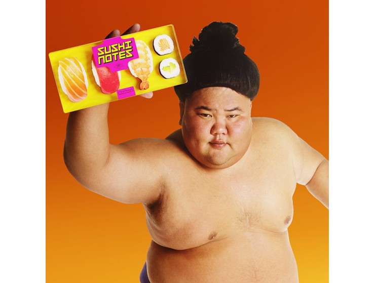 Mustard Sushi Bento Sticky Not Kağıdı ve Page Marker Seti