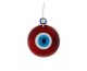 Bordo Füzyon Cam Nazar Boncuğu 12cm Bordo Füzyon Cam Nazar Boncuğu 12cm