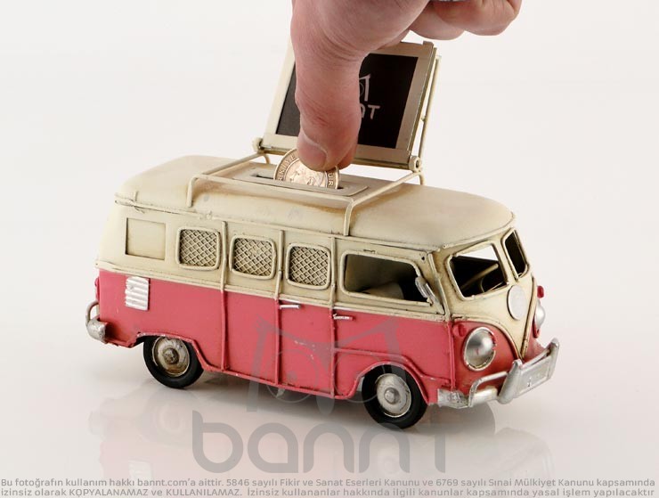 Camper Van Fotoğraf Çerçeveli Kumbara IV Camper Van Fotoğraf Çerçeveli Kumbara IV