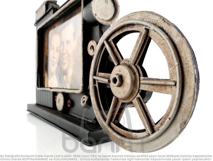 Vintage Sinemaskop 3D Metal Fotoğraf Çerçevesi