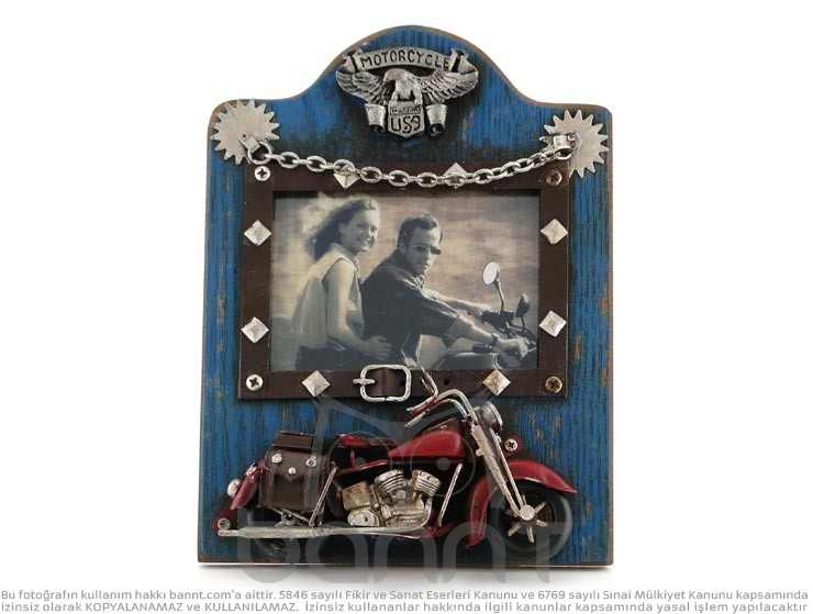 Vintage 3D Motorcycle Fotoğraf Çerçevesi Vintage 3D Motorcycle Fotoğraf Çerçevesi