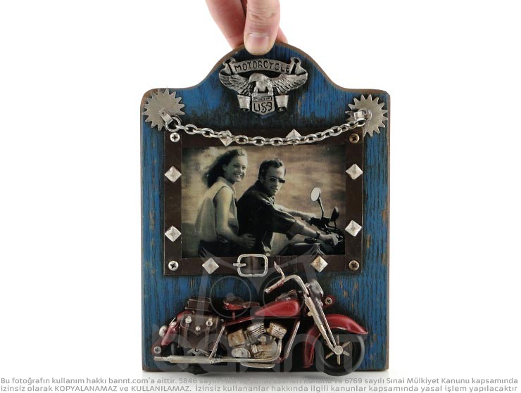 Vintage 3D Motorcycle Fotoğraf Çerçevesi Vintage 3D Motorcycle Fotoğraf Çerçevesi
