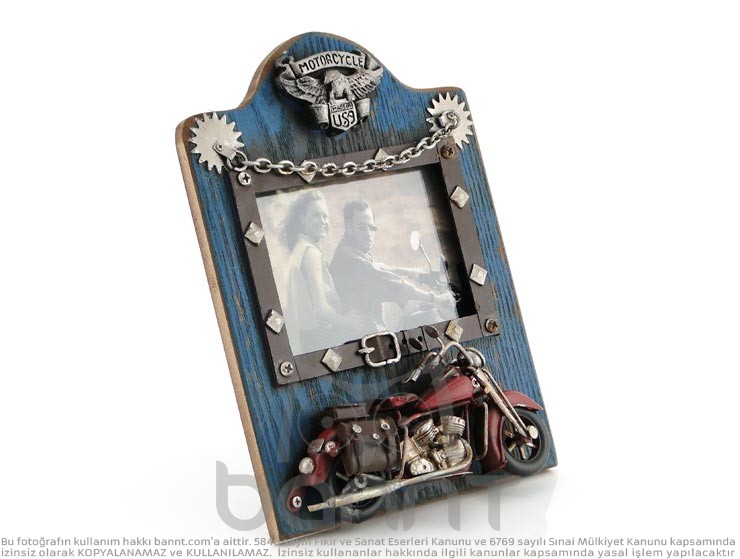 Vintage 3D Motorcycle Fotoğraf Çerçevesi Vintage 3D Motorcycle Fotoğraf Çerçevesi