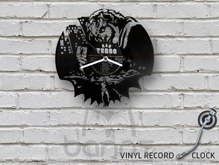 Batman & Joker Vinyl Record Duvar Saati