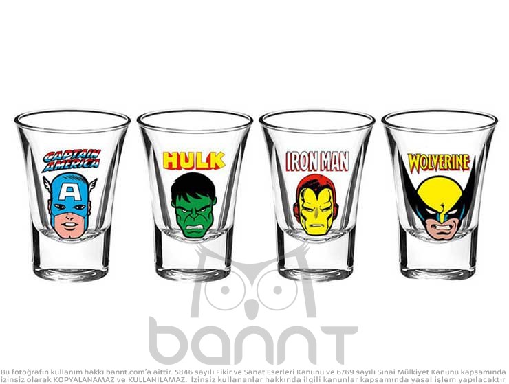 Marvel Shot Bardak Takımı Marvel Shot Bardak Takımı