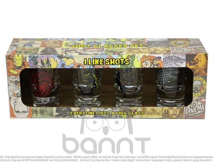 Game Of Thrones Shot Bardak Takımı Game Of Thrones Shot Bardak Takımı