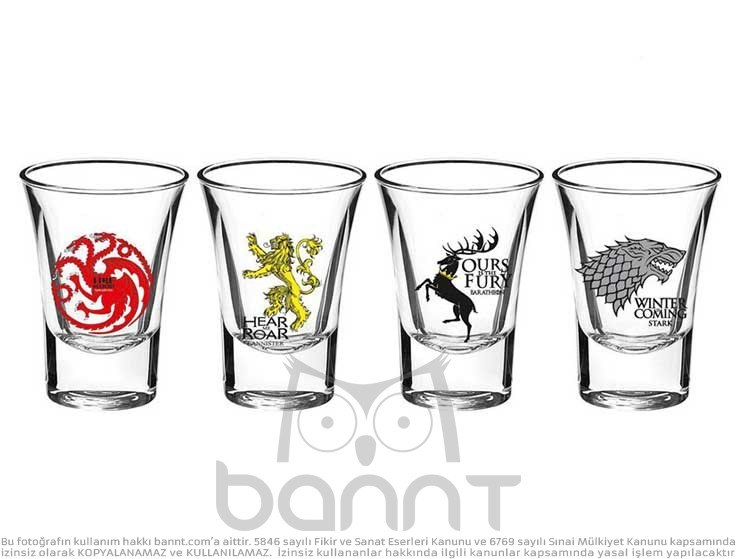 Game Of Thrones Shot Bardak Takımı Game Of Thrones Shot Bardak Takımı