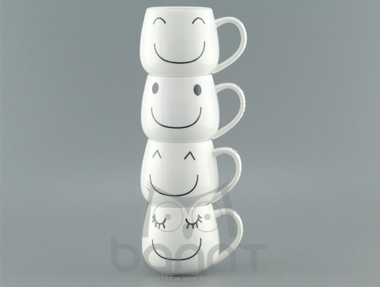 Happy Smile Kupa Bardak Seti Happy Smile Kupa Bardak Seti