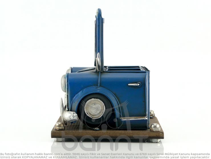 Vintage 3D Mini Cooper Fotoğraf Çerçeveli Kalemlik
