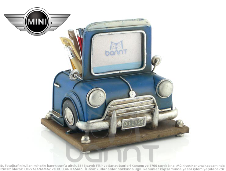 Vintage 3D Mini Cooper Fotoğraf Çerçeveli Kalemlik Vintage 3D Mini Cooper Fotoğraf Çerçeveli Kalemlik