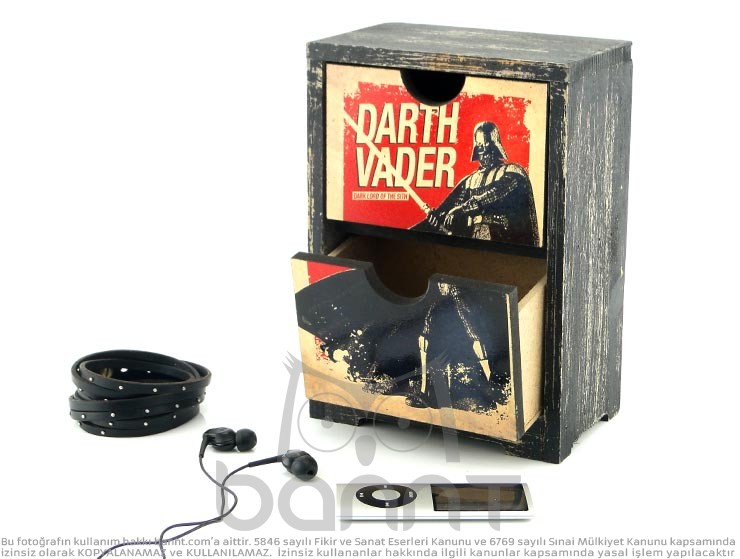 Darth Vader Çekmeceli Ahşap Kutu Darth Vader Çekmeceli Ahşap Kutu