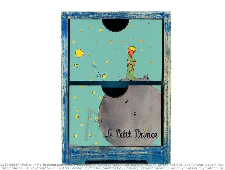 Le Petit Prince Çekmeceli Ahşap Kutu