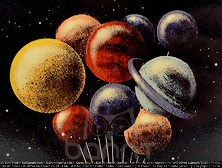 Planet Çekmeceli Ahşap Kutu Planet Çekmeceli Ahşap Kutu