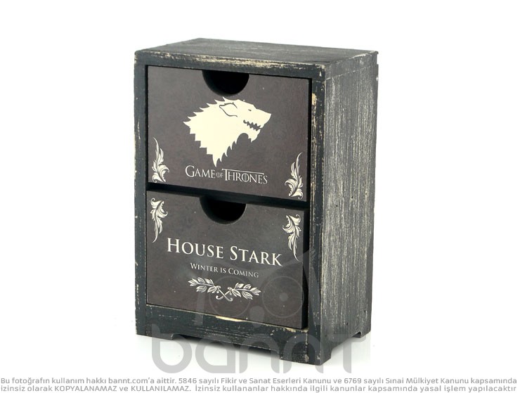 House Stark Çekmeceli Ahşap Kutu House Stark Çekmeceli Ahşap Kutu