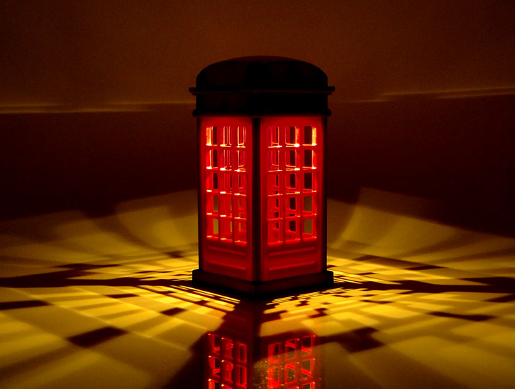 Telephone Box Dokunmatik Gece Lambası