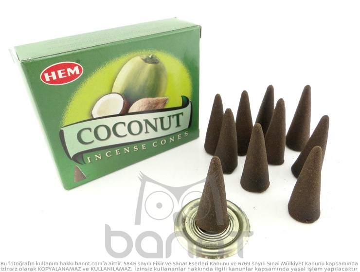 Coconut Hindistan Cevizi Konik Tütsü