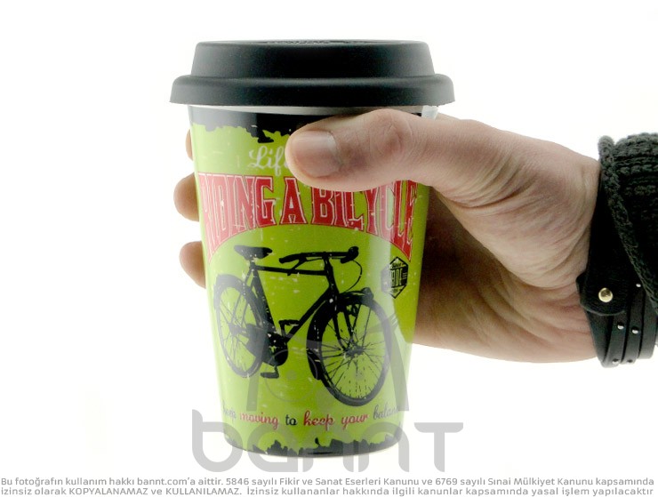 Retro Bicycle Kupa Bardak Retro Bicycle Kupa Bardak