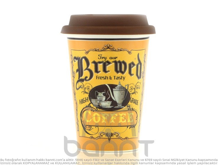 Retro Brewed Coffee Kupa Bardak