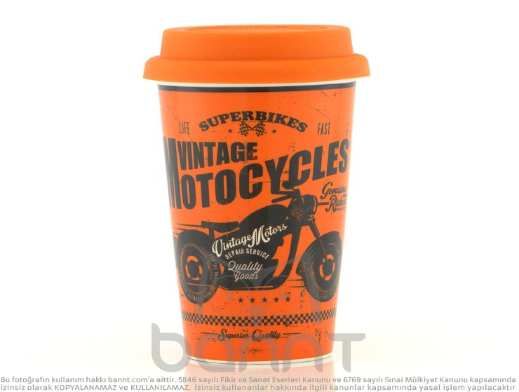 Retro Motorcycle Kupa Bardak Retro Motorcycle Kupa Bardak