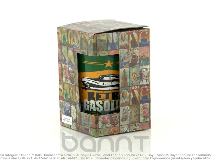 Retro Gasoline Kupa Bardak Retro Gasoline Kupa Bardak