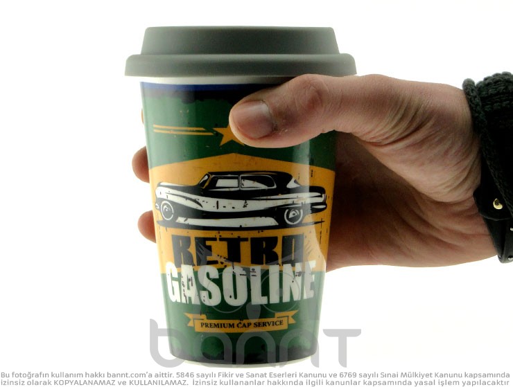 Retro Gasoline Kupa Bardak Retro Gasoline Kupa Bardak