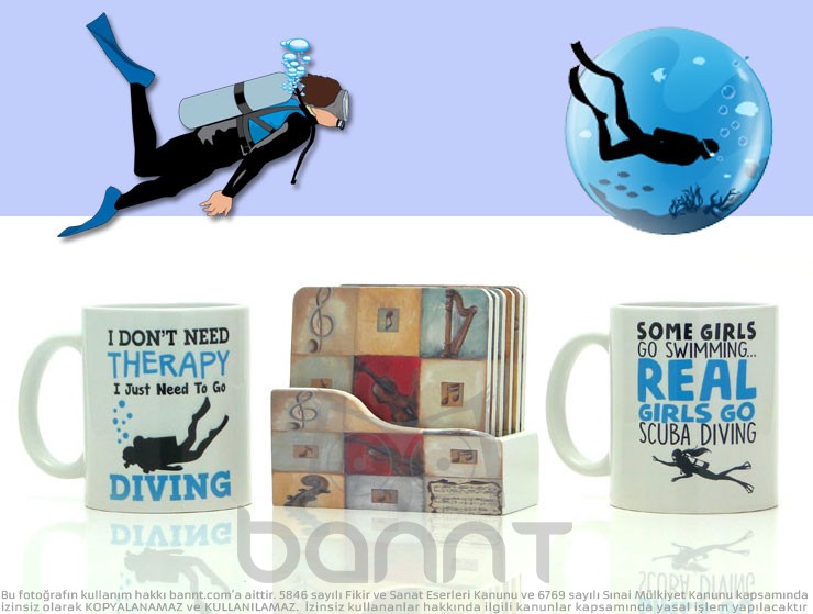 Diving Kupa Bardak Seti Diving Kupa Bardak Seti