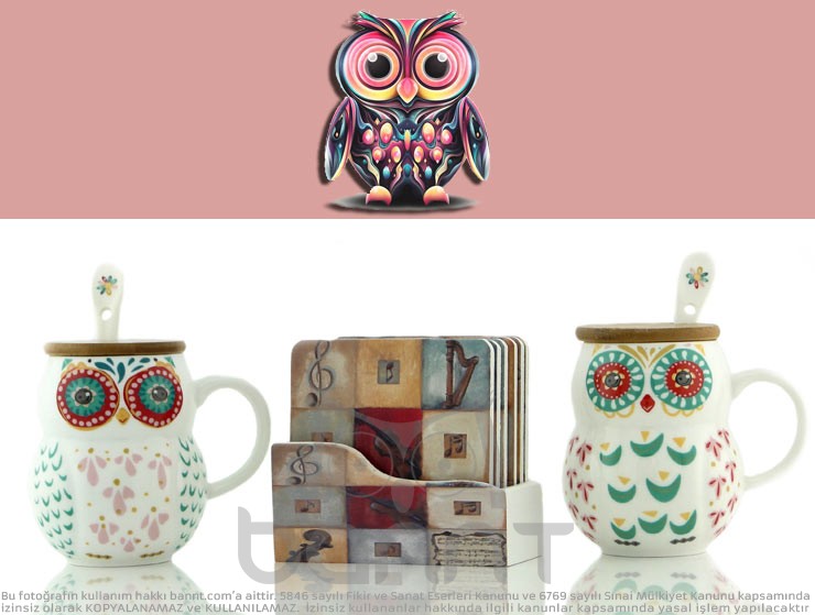 Owl Kupa Bardak Seti II Owl Kupa Bardak Seti II