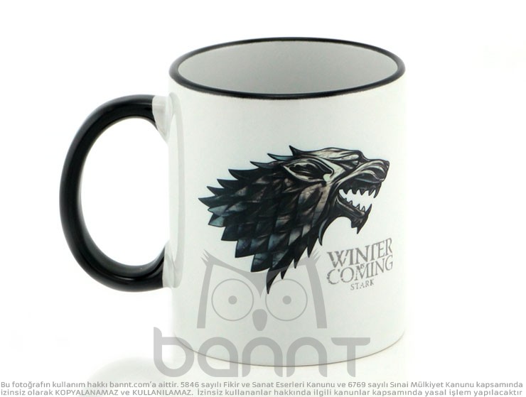 Game Of Thrones Direwolf Kupa Bardak (Siyah)