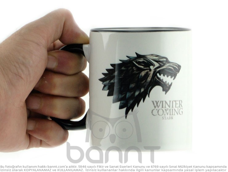 Game Of Thrones Direwolf Kupa Bardak (Siyah)