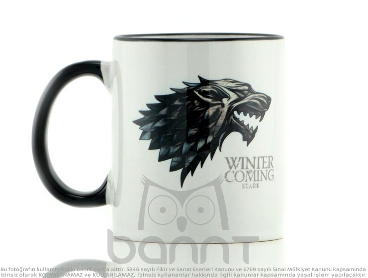 Game Of Thrones Direwolf Kupa Bardak (Siyah)