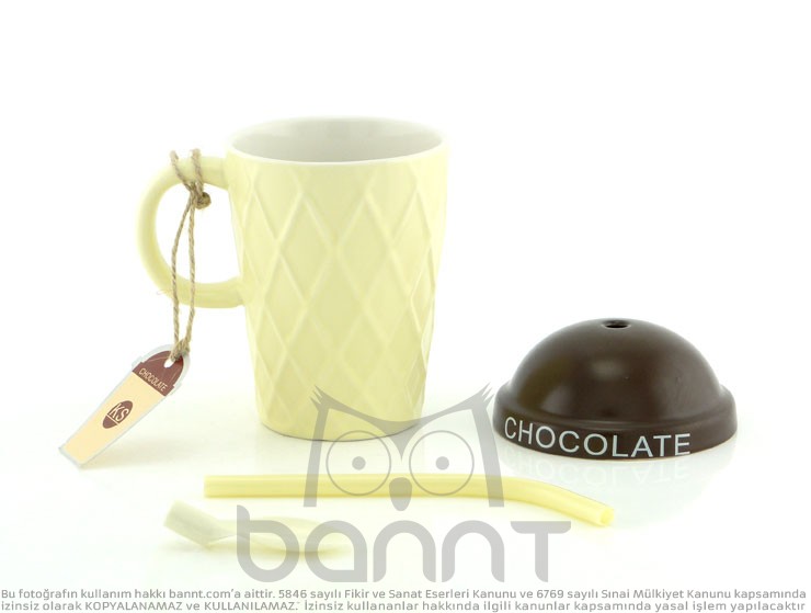 Chocolate Kupa Bardak (Beyaz)