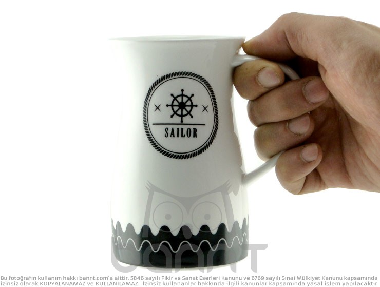 Sailor Porselen Kupa Bardak Sailor Porselen Kupa Bardak