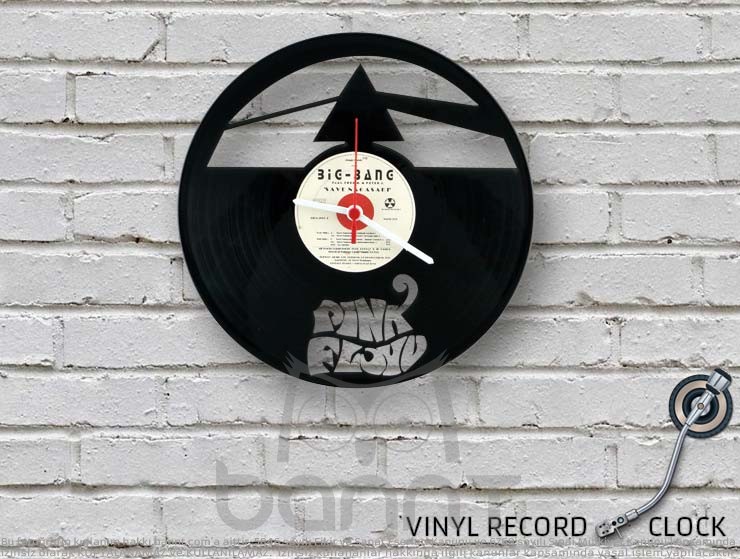 Pink Floyd Vinyl Record Duvar Saati