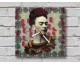 Frida Kahlo Ahşap Duvar Saati