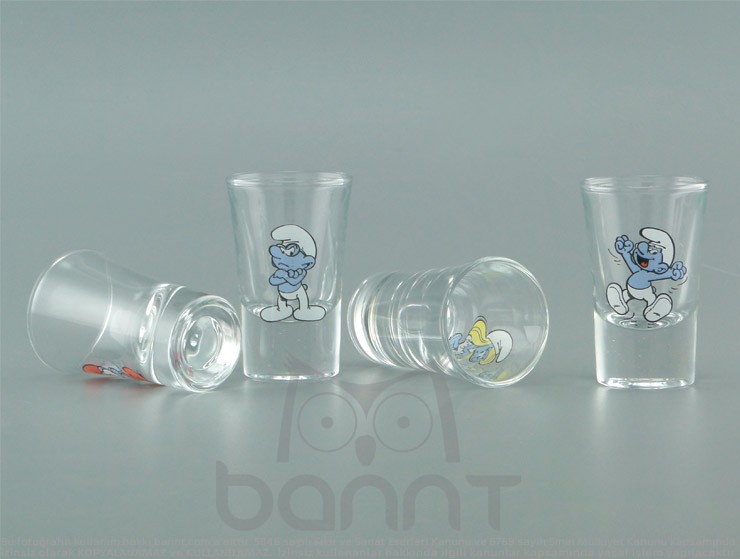 Şirinler Shot Bardak Takımı Şirinler Shot Bardak Takımı