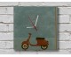 Vespa Italy Ahşap Duvar Saati Vespa Italy Ahşap Duvar Saati