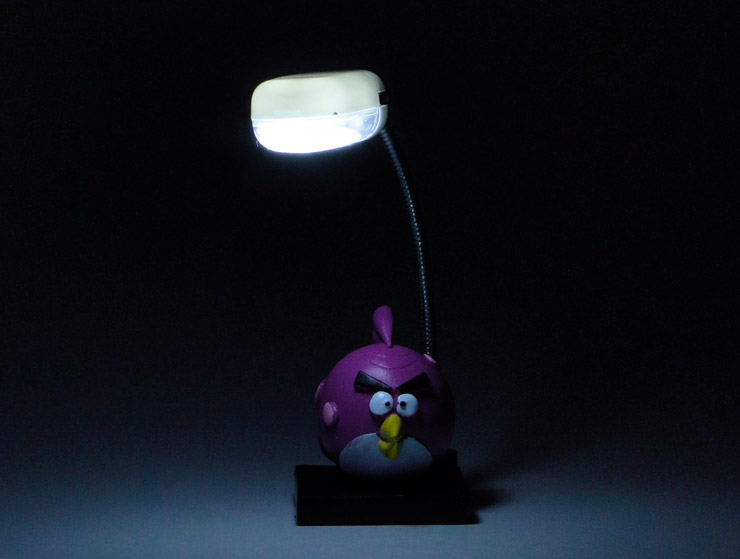 Angry Bird Mini Masa Lambası (Mor)