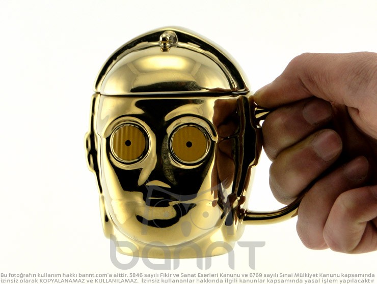 C-3PO 3D Kupa Bardak (Gold)