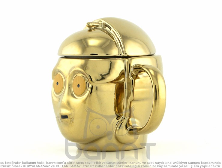 C-3PO 3D Kupa Bardak (Gold)