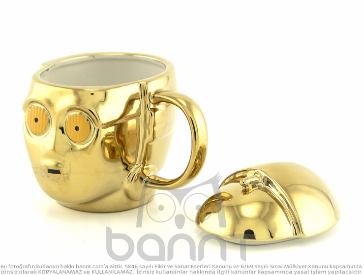 C-3PO 3D Kupa Bardak (Gold)