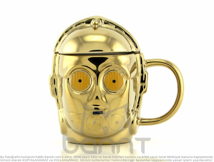 C-3PO 3D Kupa Bardak (Gold)