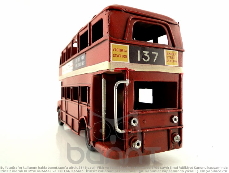 Retro London Bus Kalemlik Retro London Bus Kalemlik