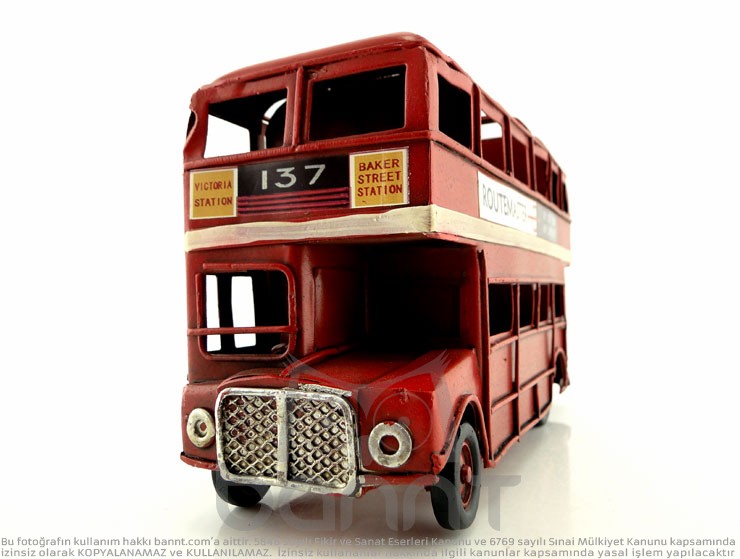 Retro London Bus Kalemlik Retro London Bus Kalemlik