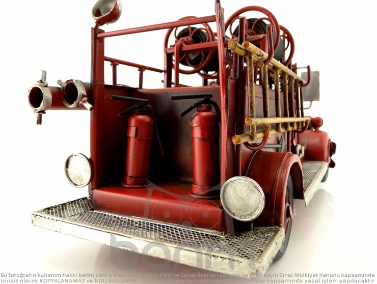 Retro Fire Truck (Büyük Boy) Retro Fire Truck (Büyük Boy)