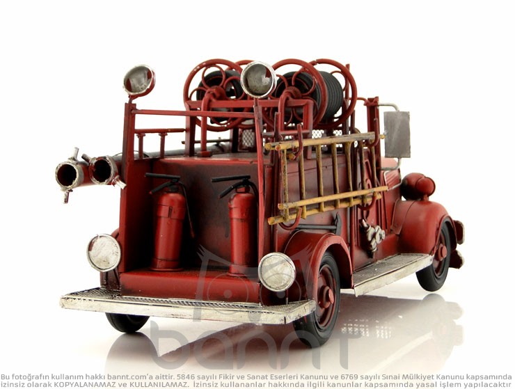 Retro Fire Truck (Büyük Boy) Retro Fire Truck (Büyük Boy)